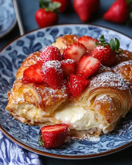 Strawberry Croissant French Toast Casserole: A Comforting Brunch Delight