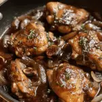 Balsamic Fig Chicken Thighs with Onions and Thyme: A Comforting, Flavor-Rich Skillet Meal
