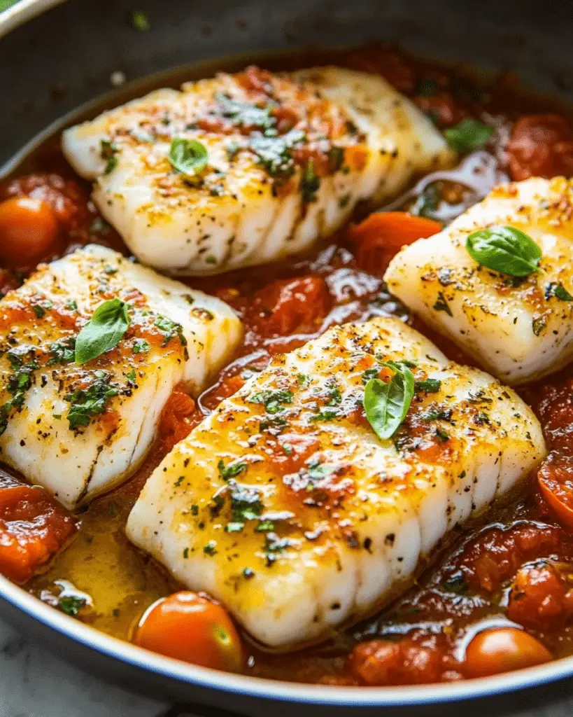 Fresh Cod with Tomato Basil Sauce: A Light, Flavorful Dinner You’ll Crave