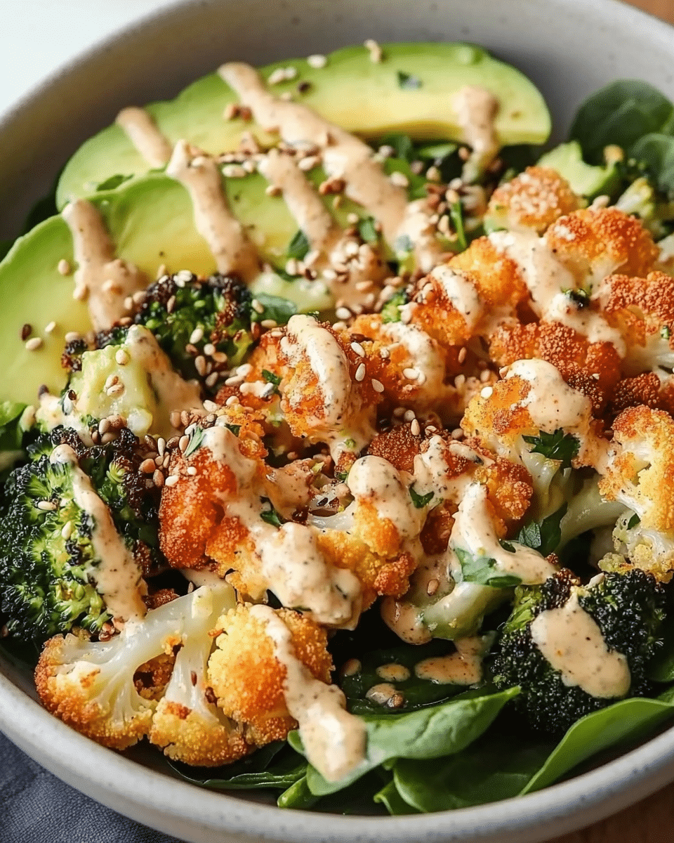 Lemon Roasted Cauliflower Salad with Tahini Dressing — A Vibrant and Nutritious Meal You’ll Love