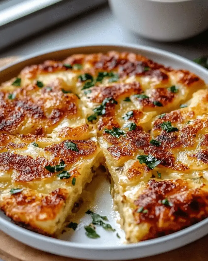 Golden Cheese and Herb Potato Frika — Crispy, Cheesy, and Bursting with Fresh Flavor