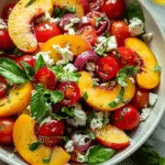 Peach Feta Salad With Tomatoes: A Burst of Summer in Every Bite