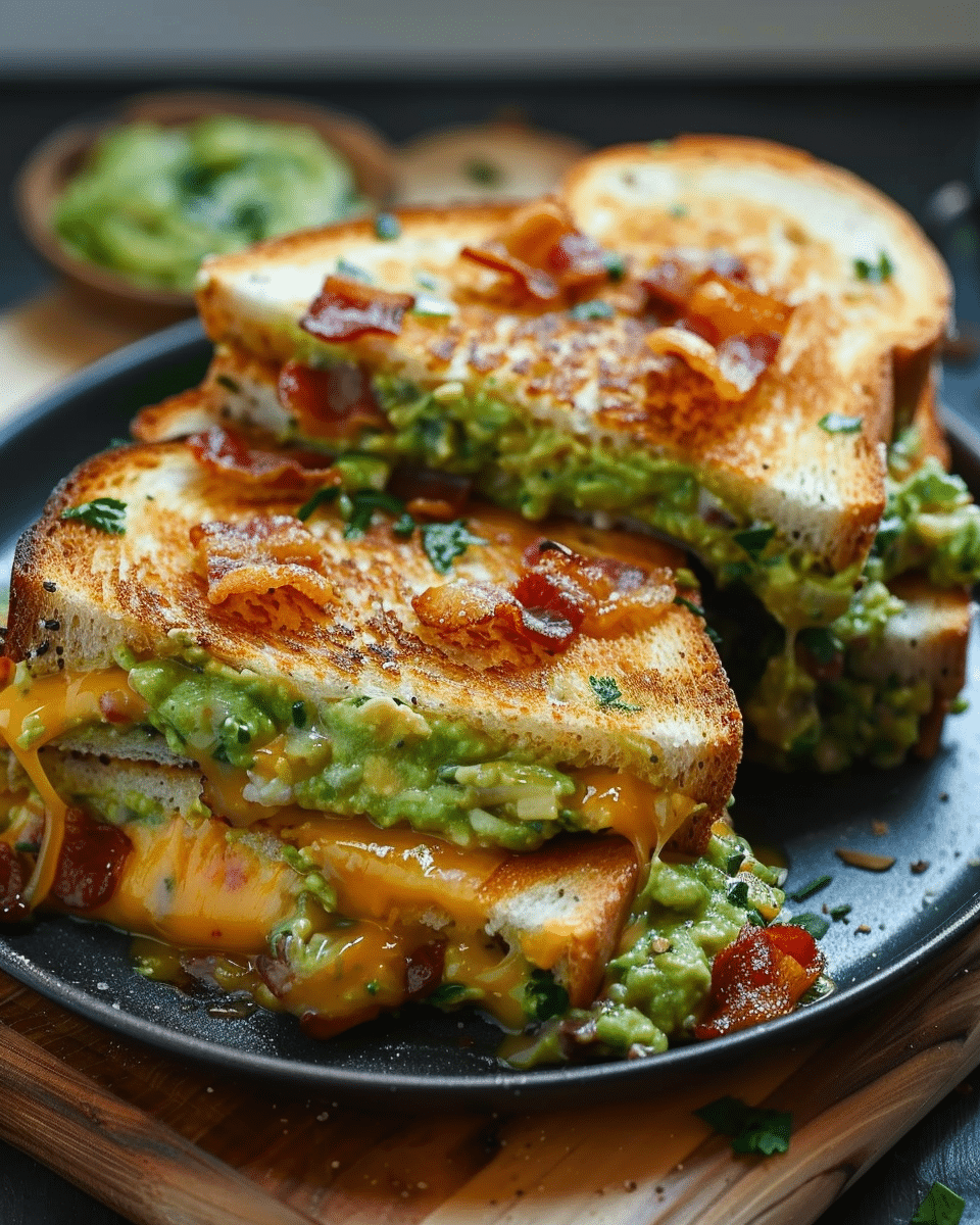 Guacamole Bacon Grilled Cheese: The Ultimate Comfort Sandwich with a Crunchy Twist