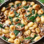 Gnocchi with Creamy Mushroom-Spinach Sauce: A Comforting 30-Minute Meal