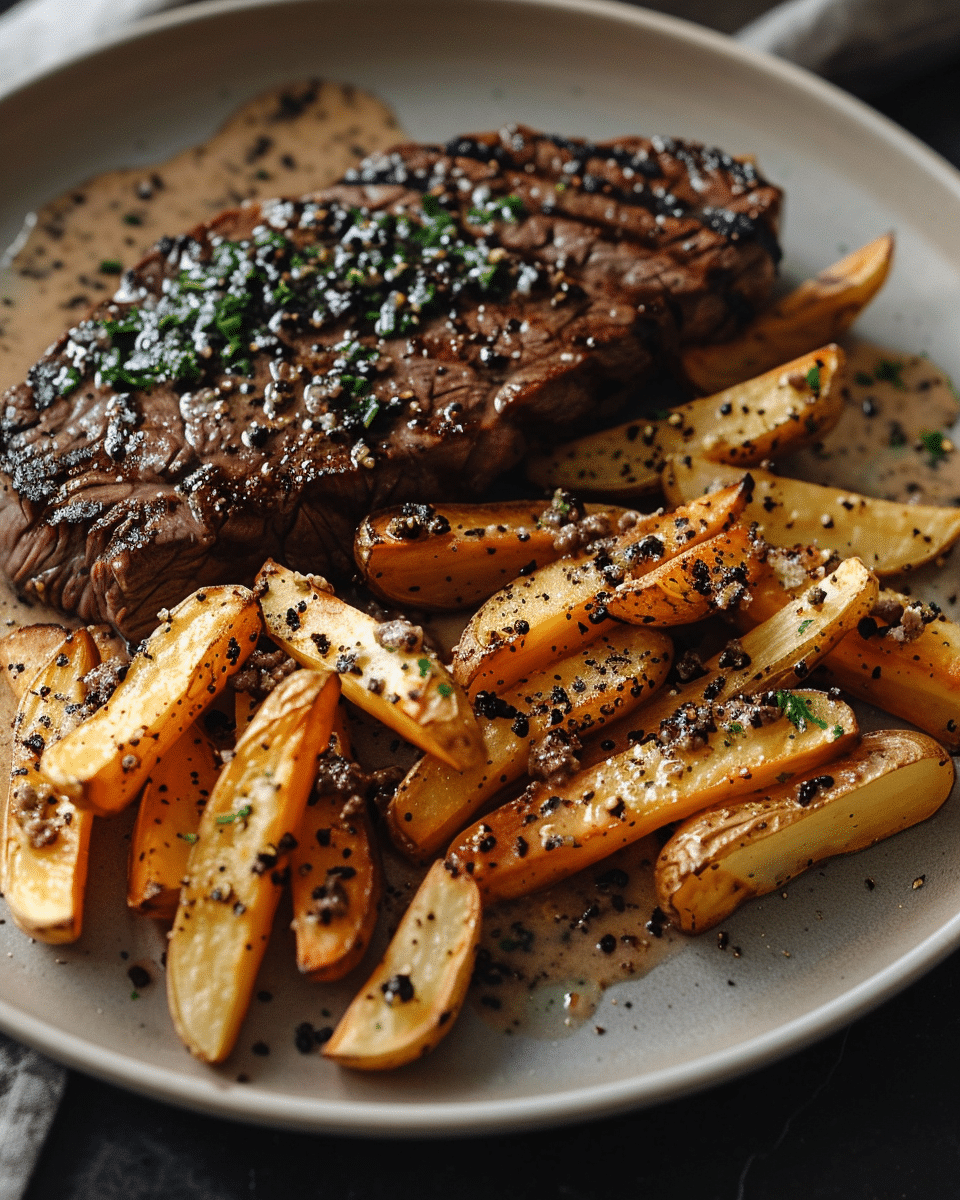 Classic Steak au Poivre with Truffled Frites: Your Guide to a Timeless French Feast