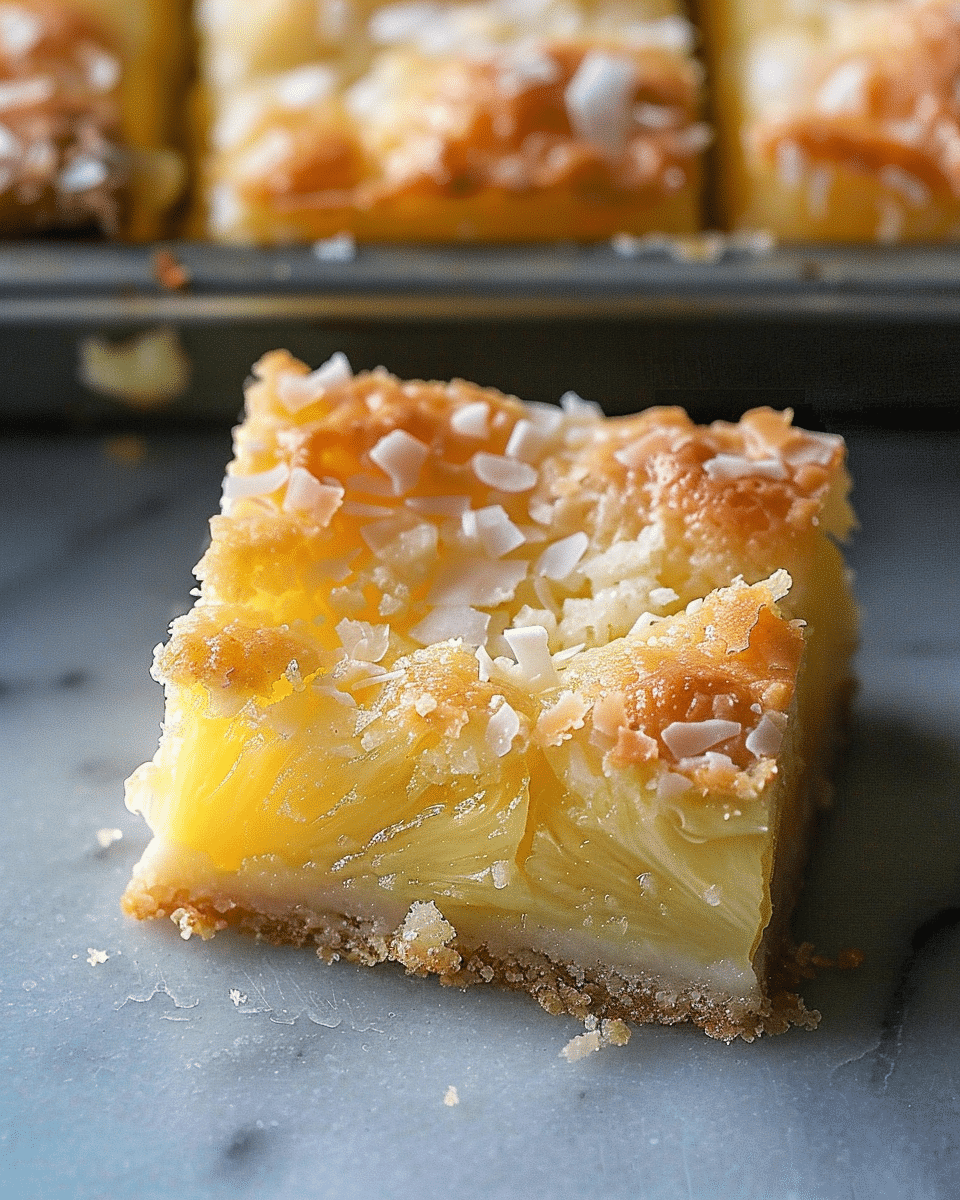 Easy Pineapple Coconut Squares Recipe – A Tropical Treat You’ll Crave
