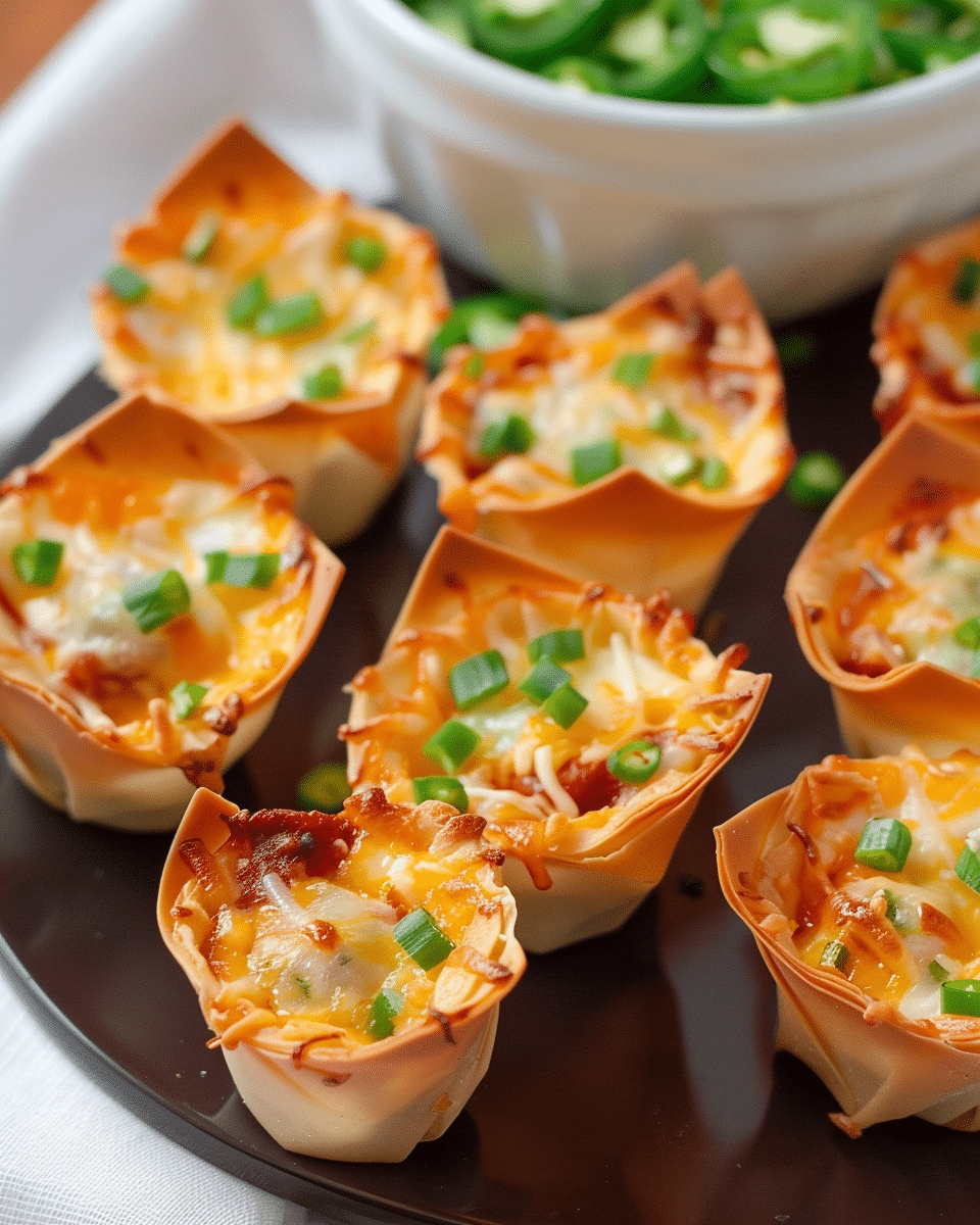 Irresistible Jalapeño Popper Wonton Cups Recipe: A Crispy, Cheesy Bite of Heaven
