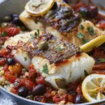 Mediterranean Cod with Tomato and Olive Sauce: A Fresh and Flavorful Escape