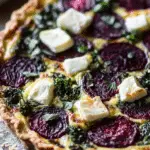 Roasted Beet and Kale Quiche with Brie and Fontina — A Deliciously Healthy Twist on a Classic