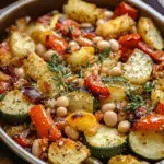 Rustic Roasted Vegetable Bake with Cannellini Beans