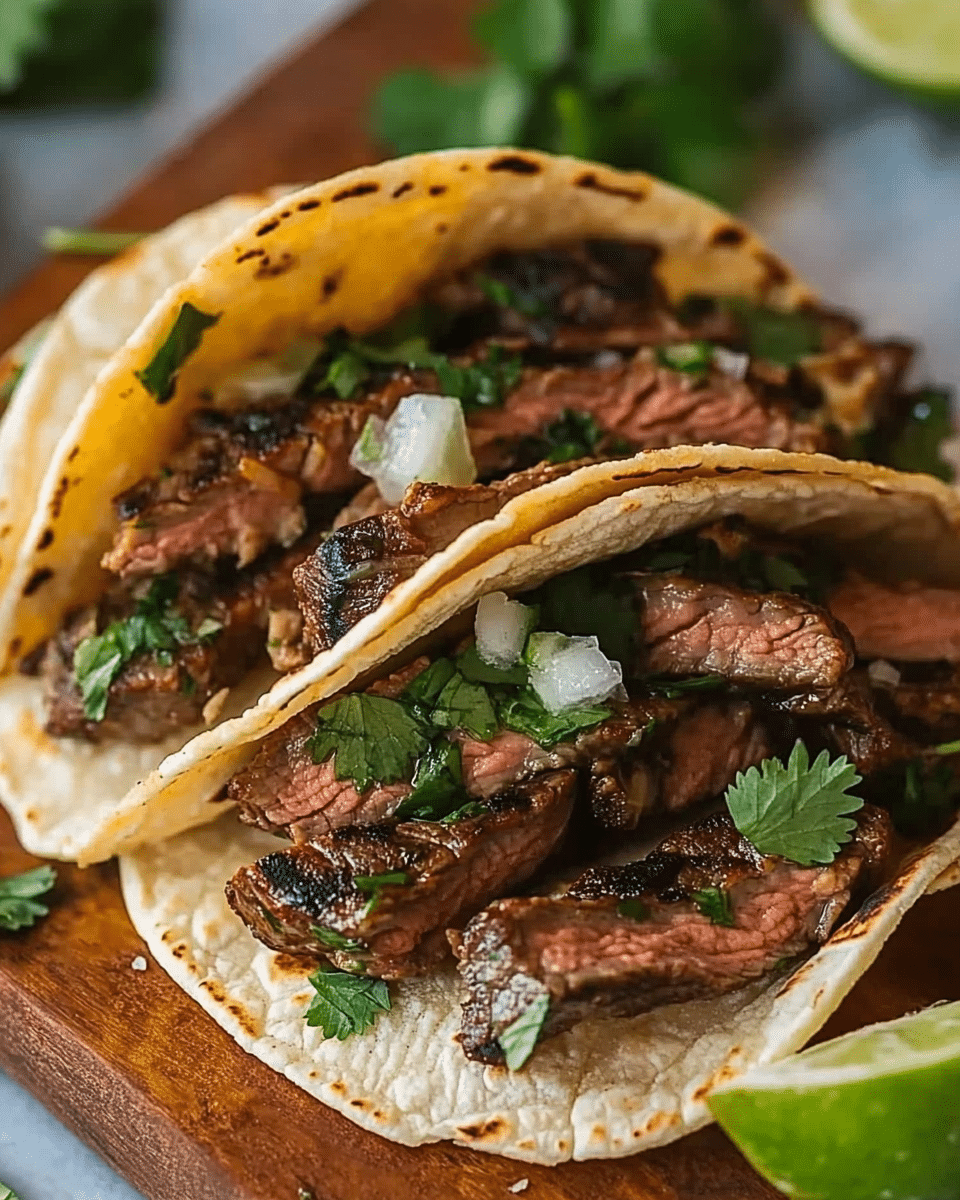 Lime & Cilantro Steak Tacos – A Flavor-Packed Weeknight Favorite