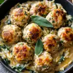 Savory Baked Sage Chicken Meatballs with Creamy Parmesan Orzo: Your Next Comfort Food Obsession