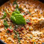Creamy Lentil Pasta Sauce with Sun-Dried Tomatoes and Basil: A Flavor-Packed Plant-Based Delight