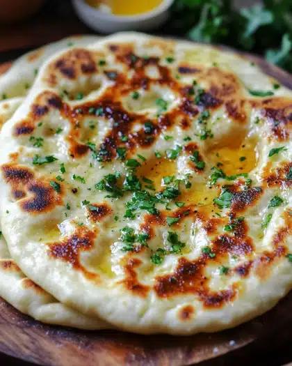 Soft and Fluffy Homemade Naan Bread Recipe