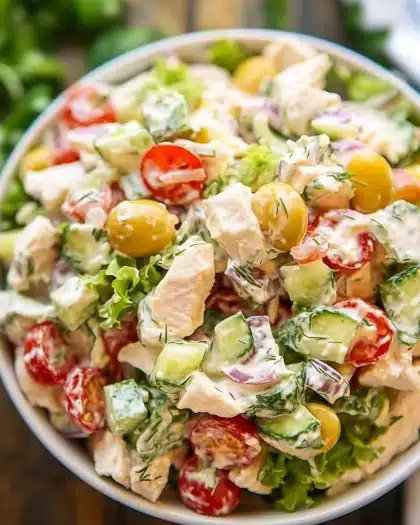 Fresh Chicken Salad with Greek Yogurt Dressing: A Healthy & Flavorful Meal You’ll Love