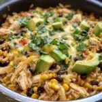 Easy One-Pot Chicken and Rice with Black Beans and Roasted Corn
