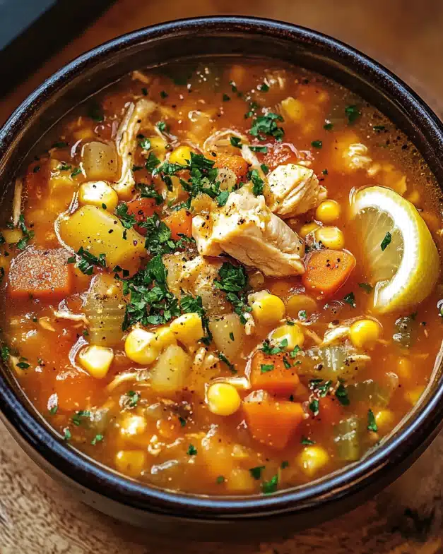 Hearty Chicken and Vegetable Soup – A Comforting Bowl of Nourishment