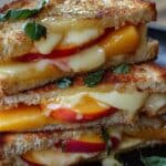 Summer Peach and Creamy Brie Grilled Cheese – A Sweet and Savory Delight