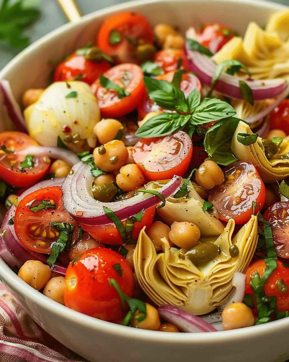 Mediterranean Chickpea and Artichoke Salad: A Fresh, Flavor-Packed Recipe